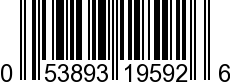 UPC-A <b>053893195926 / 0 53893 19592 6