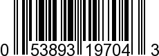 UPC-A <b>053893197043 / 0 53893 19704 3