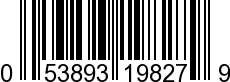 UPC-A <b>053893198279 / 0 53893 19827 9