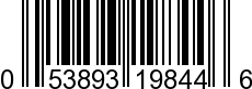 UPC-A <b>053893198446 / 0 53893 19844 6