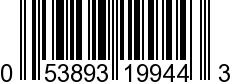 UPC-A <b>053893199443 / 0 53893 19944 3