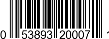 UPC-A <b>053893200071 / 0 53893 20007 1