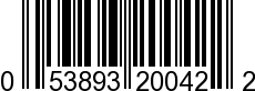 UPC-A <b>053893200422 / 0 53893 20042 2