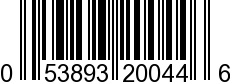 UPC-A <b>053893200446 / 0 53893 20044 6