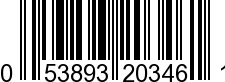 UPC-A <b>053893203461 / 0 53893 20346 1