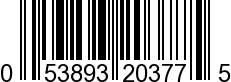 UPC-A <b>053893203775 / 0 53893 20377 5