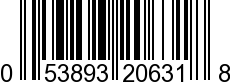 UPC-A <b>053893206318 / 0 53893 20631 8