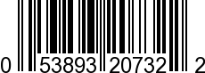 UPC-A <b>053893207322 / 0 53893 20732 2