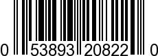 UPC-A <b>053893208220 / 0 53893 20822 0