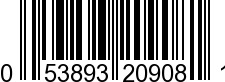 UPC-A <b>053893209081 / 0 53893 20908 1