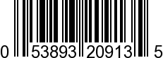 UPC-A <b>053893209135 / 0 53893 20913 5