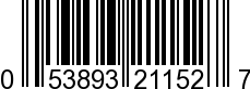 UPC-A <b>053893211527 / 0 53893 21152 7