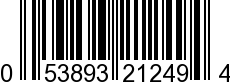 UPC-A <b>053893212494 / 0 53893 21249 4