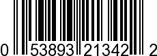 UPC-A <b>053893213422 / 0 53893 21342 2