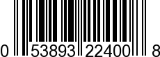 UPC-A <b>053893224008 / 0 53893 22400 8