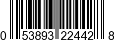 UPC-A <b>053893224428 / 0 53893 22442 8