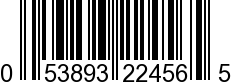 UPC-A <b>053893224565 / 0 53893 22456 5