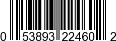 UPC-A <b>053893224602 / 0 53893 22460 2