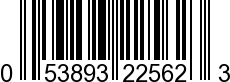 UPC-A <b>053893225623 / 0 53893 22562 3