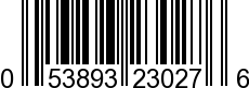 UPC-A <b>053893230276 / 0 53893 23027 6