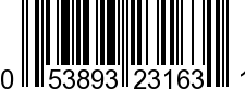 UPC-A <b>053893231631 / 0 53893 23163 1