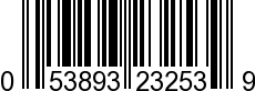 UPC-A <b>053893232539 / 0 53893 23253 9