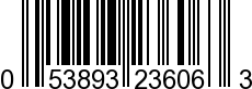 UPC-A <b>053893236063 / 0 53893 23606 3