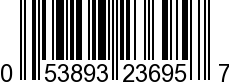 UPC-A <b>053893236957 / 0 53893 23695 7