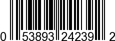 UPC-A <b>053893242392 / 0 53893 24239 2