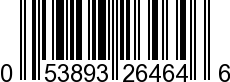 UPC-A <b>053893264646 / 0 53893 26464 6