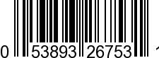 UPC-A <b>053893267531 / 0 53893 26753 1