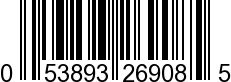 UPC-A <b>053893269085 / 0 53893 26908 5