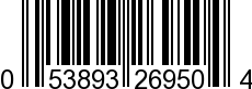 UPC-A <b>053893269504 / 0 53893 26950 4