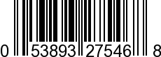 UPC-A <b>053893275468 / 0 53893 27546 8