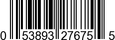 UPC-A <b>053893276755 / 0 53893 27675 5