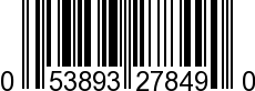 UPC-A <b>053893278490 / 0 53893 27849 0