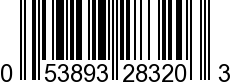 UPC-A <b>053893283203 / 0 53893 28320 3