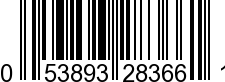 UPC-A <b>053893283661 / 0 53893 28366 1