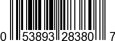 UPC-A <b>053893283807 / 0 53893 28380 7
