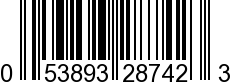 UPC-A <b>053893287423 / 0 53893 28742 3