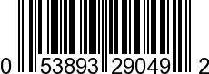 UPC-A <b>053893290492 / 0 53893 29049 2