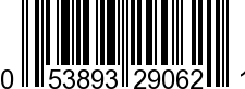 UPC-A <b>053893290621 / 0 53893 29062 1