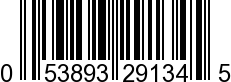 UPC-A <b>053893291345 / 0 53893 29134 5