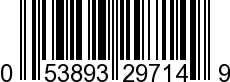 UPC-A <b>053893297149 / 0 53893 29714 9