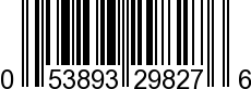 UPC-A <b>053893298276 / 0 53893 29827 6