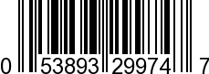 UPC-A <b>053893299747 / 0 53893 29974 7