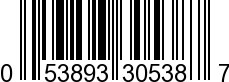 UPC-A <b>053893305387 / 0 53893 30538 7