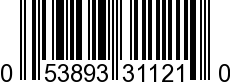 UPC-A <b>053893311210 / 0 53893 31121 0