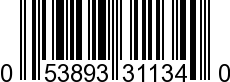 UPC-A <b>053893311340 / 0 53893 31134 0