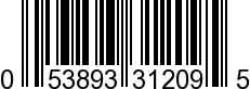 UPC-A <b>053893312095 / 0 53893 31209 5